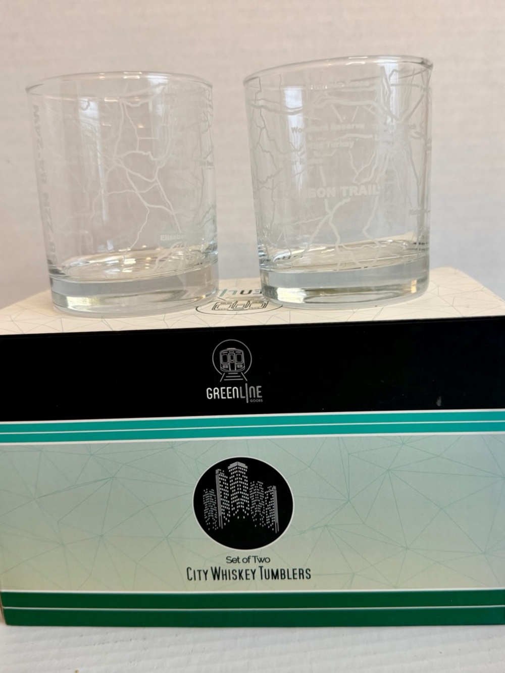 GREENLINE Goods City Kentucky Bourbon Trail Whiskey Tumblers